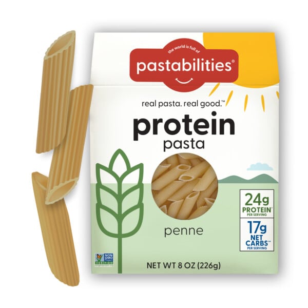 protein pasta penne with pasta shapes