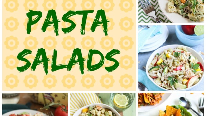 Collage of 5 Best Pasta Salads from World of Pastabilities
