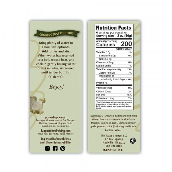 spinach basil garlic nutrition facts