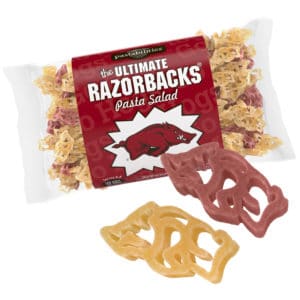 Arkansas Razorbacks Pasta Bag with pasta pieces