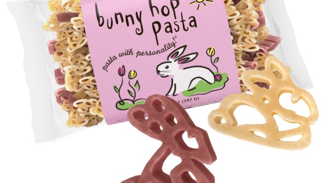 Bunny hop Pasta Bag with pasta pieces