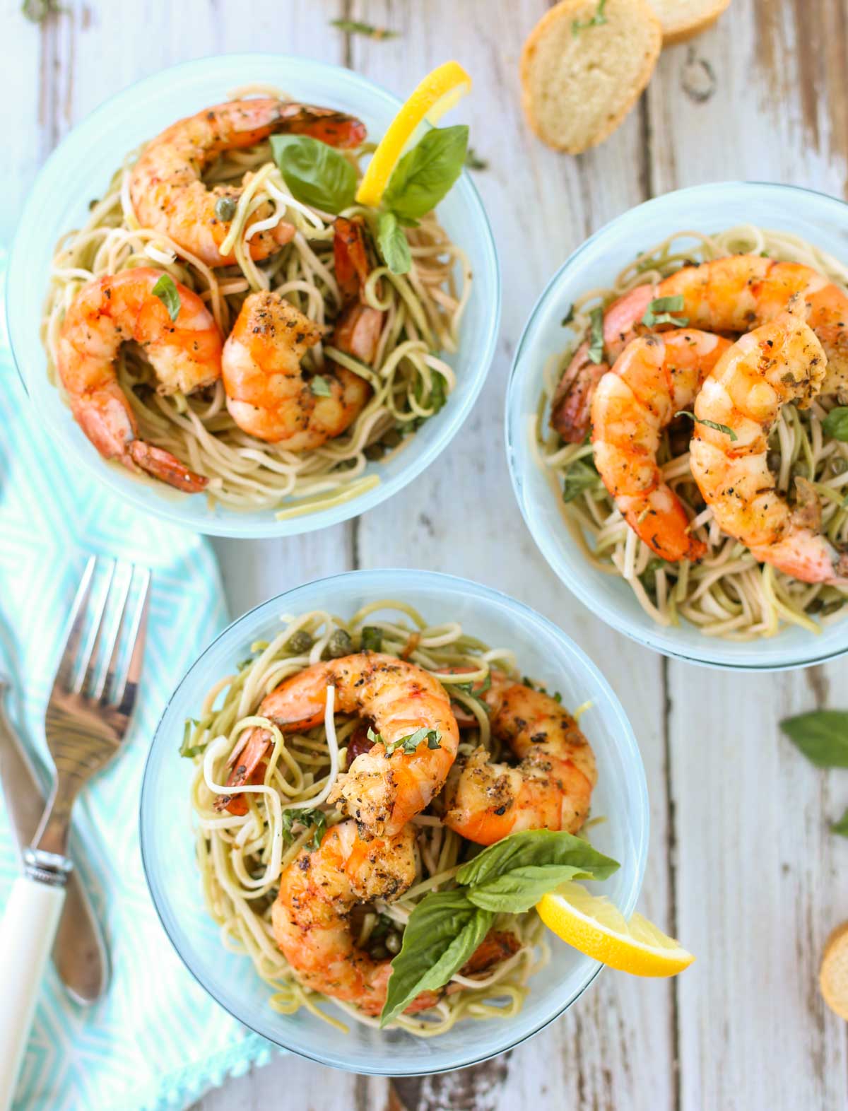 Creole Shrimp with Lemon Basil Pasta - The Pasta Shoppe