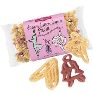 Dance Dance Dance Pasta Bag with pasta pieces