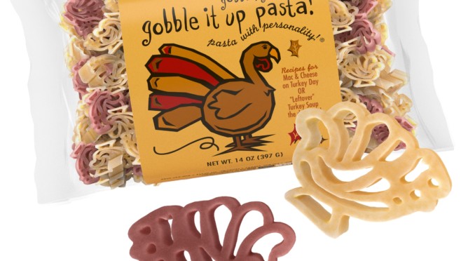 Gobble It Up Pasta Bag with pasta pieces