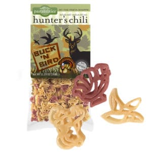 Hunter's Chili Pasta Bag with pasta pieces