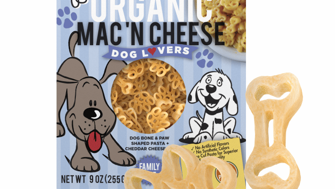organic dog mac and cheese