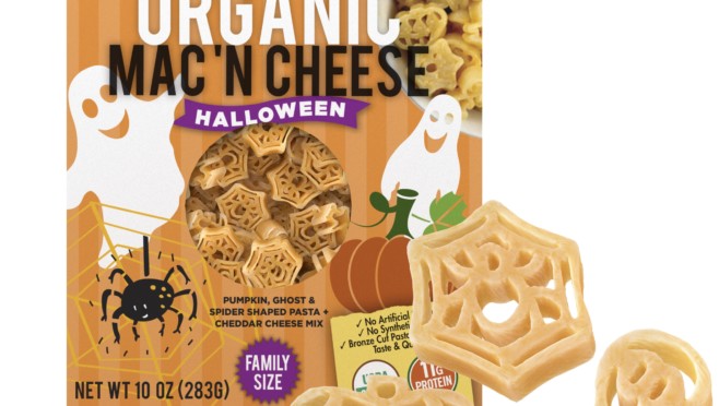 Organic Halloween Mac and Cheese Pasta Box with Pasta Pieces