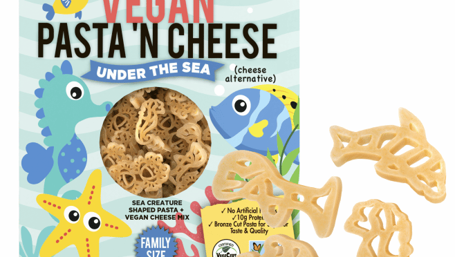 under the sea vegan pasta and cheese