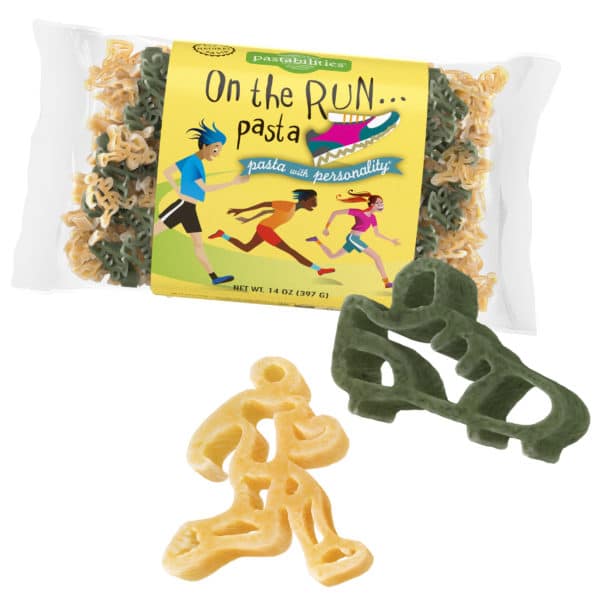 On The Run Pasta Bag with pasta pieces