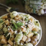 Pasta with Melon Pancetta and Feta