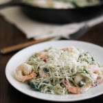 Creamy Spinach Angel Hair Florentine