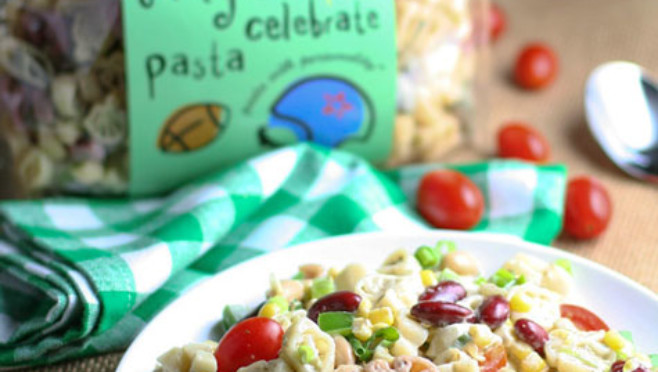 Tailgate Pasta with Beans and Corn | WorldofPastabilities.com