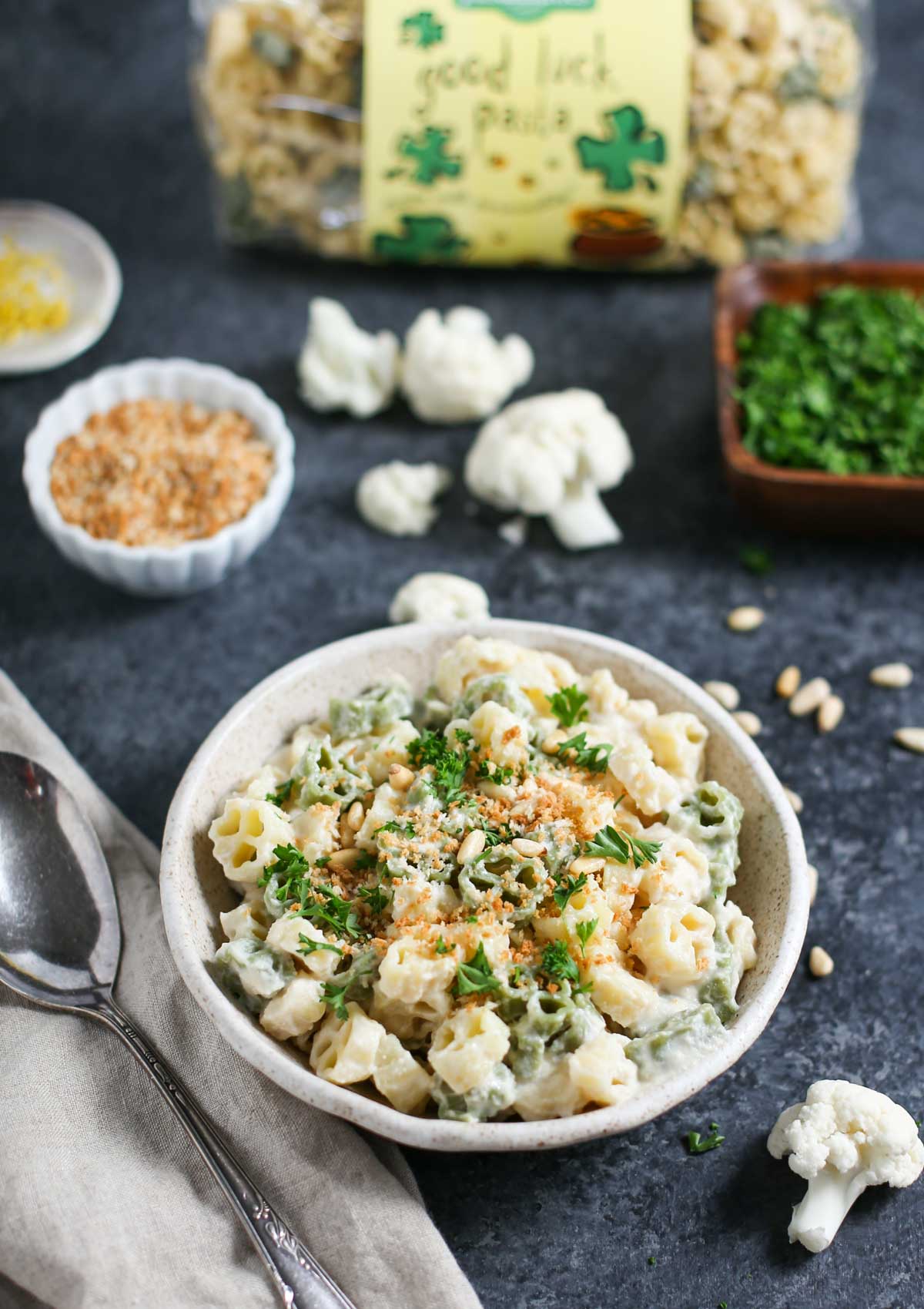 Veganer Blumenkohl Alfredo