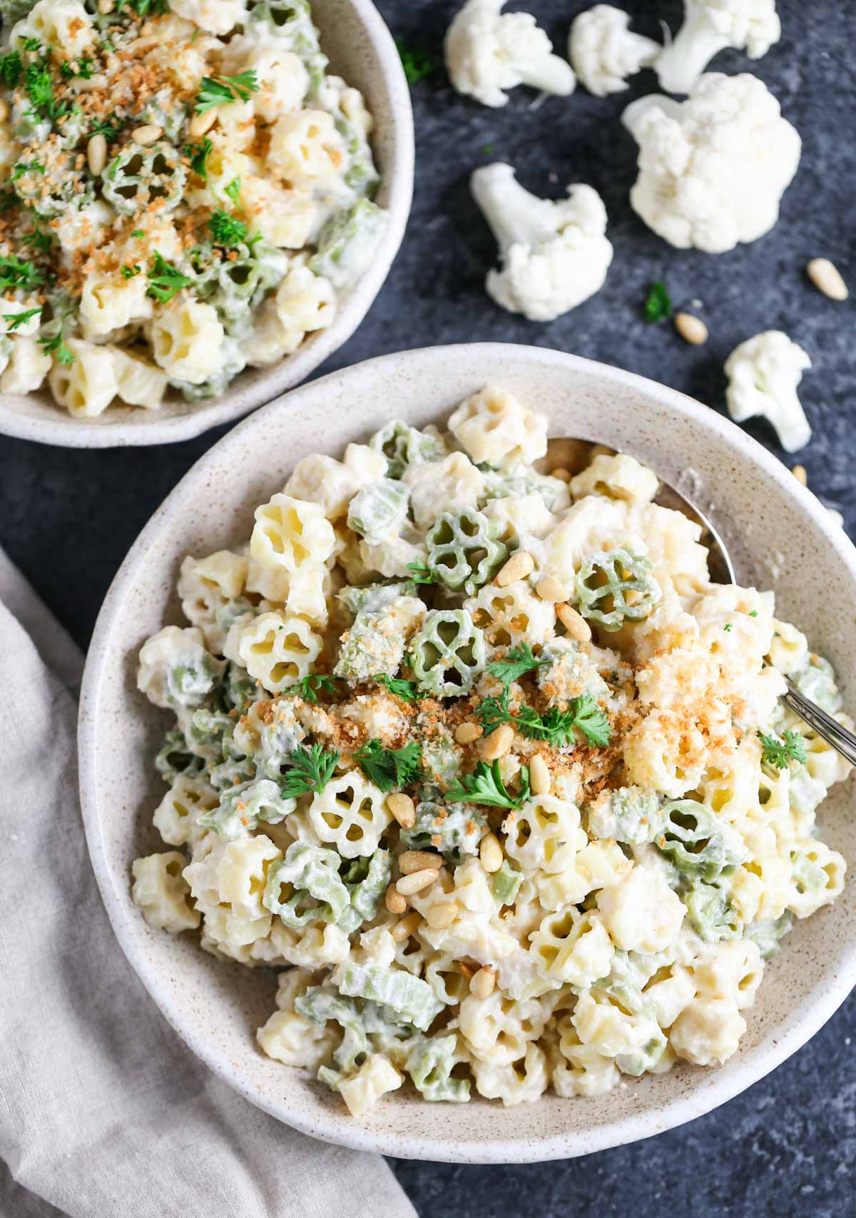 Veganer Blumenkohl Alfredo