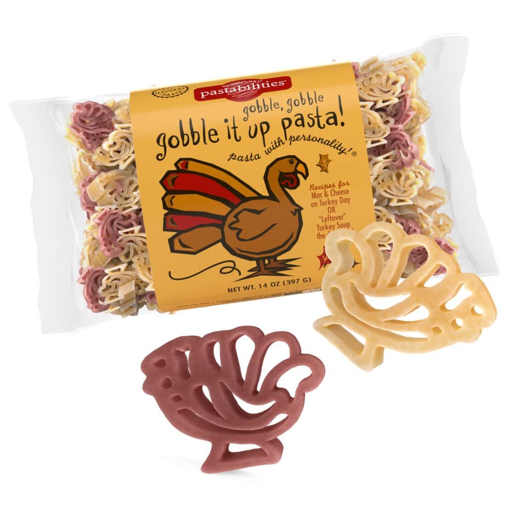 Gobble It Up Pasta Bag with pasta pieces