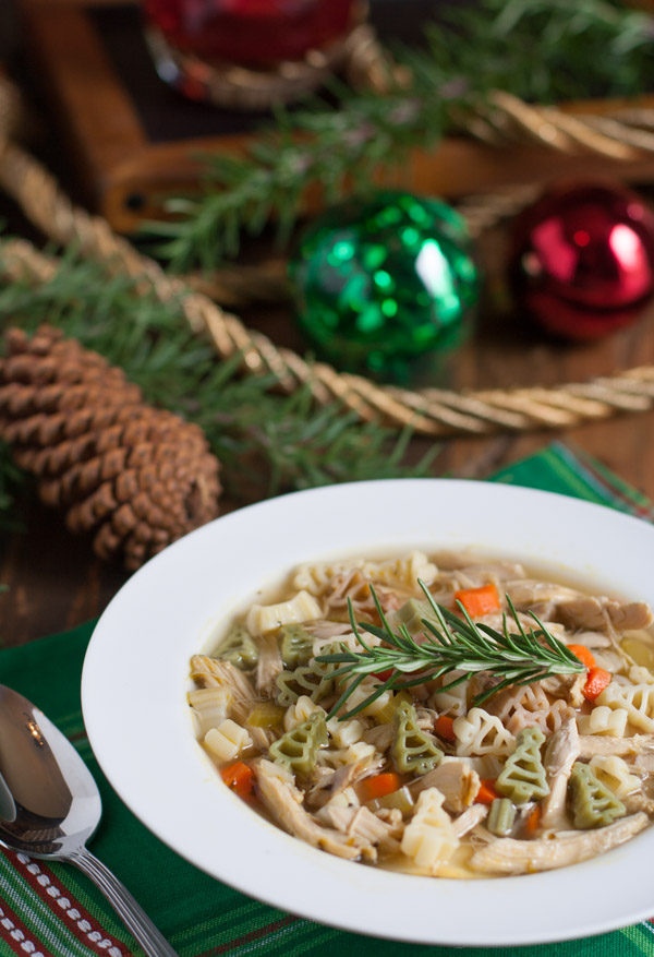 Quick Holiday Chicken Noodle Soup - The Pasta Shoppe