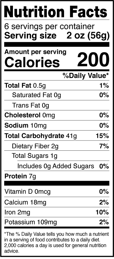 Tricolor Ruffles Nutrition Facts